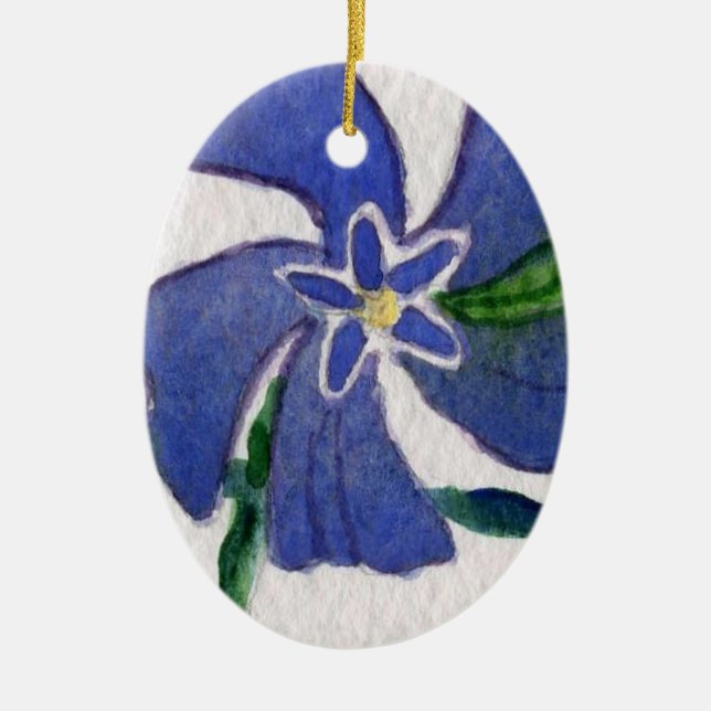 Vinca Vine Keramikornament (Vorne)