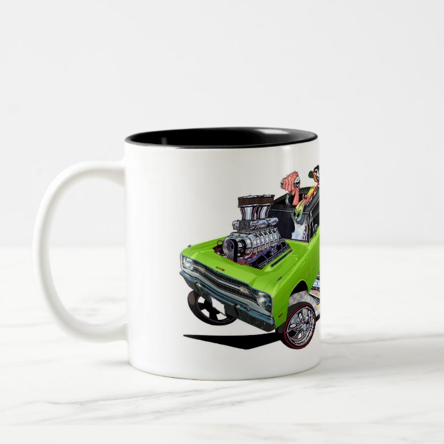 Vince Crains BULLSEYE Sublime 1969 Dart Zweifarbige Tasse (Links)