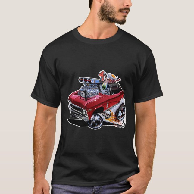 Vince Crains High Octane Art, 1970 Chevy Nova T-Shirt (Vorderseite)