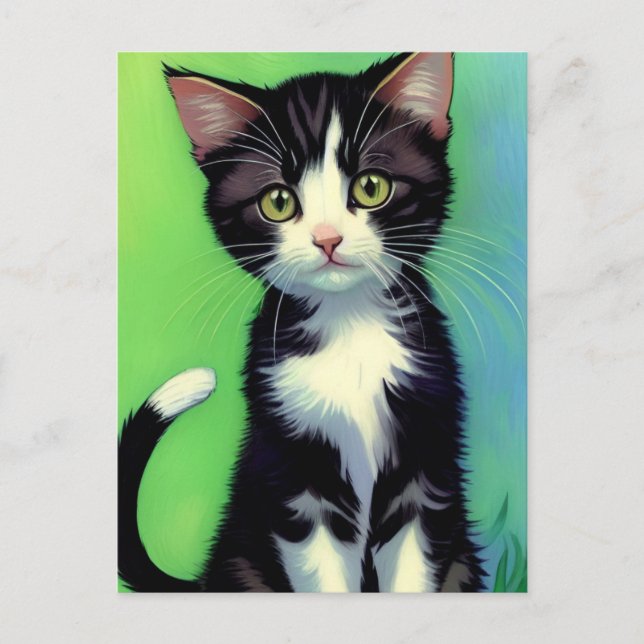 Vincent Cat Gogh Postcard Postkarte (Vorderseite)