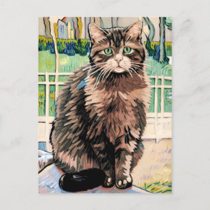 Vincent Cat Gogh Postcard Postkarte