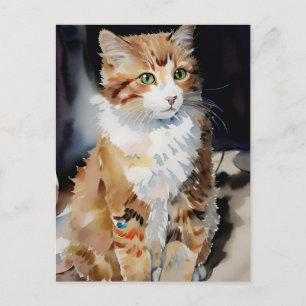 Vincent Cat Gogh Postcard Postkarte