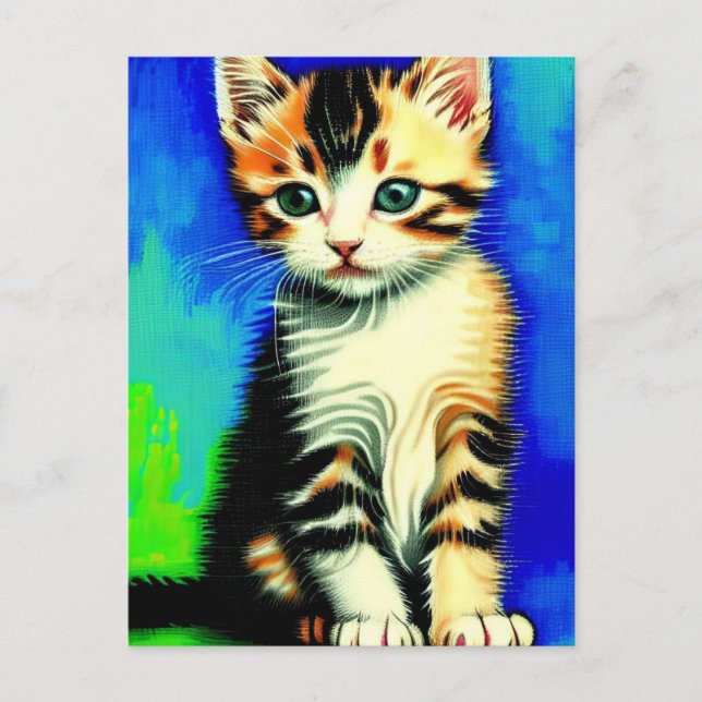 Vincent Cat Gogh Postcard Postkarte (Vorderseite)