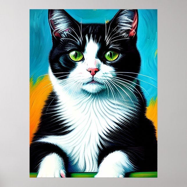 Vincent Cat Gogh Poster (Vorne)
