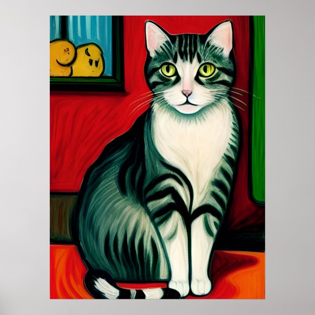 Vincent Cat Gogh Poster (Vorne)