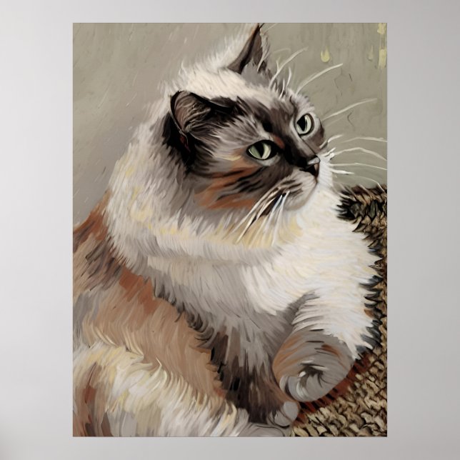 Vincent Cat Gogh Poster (Vorne)