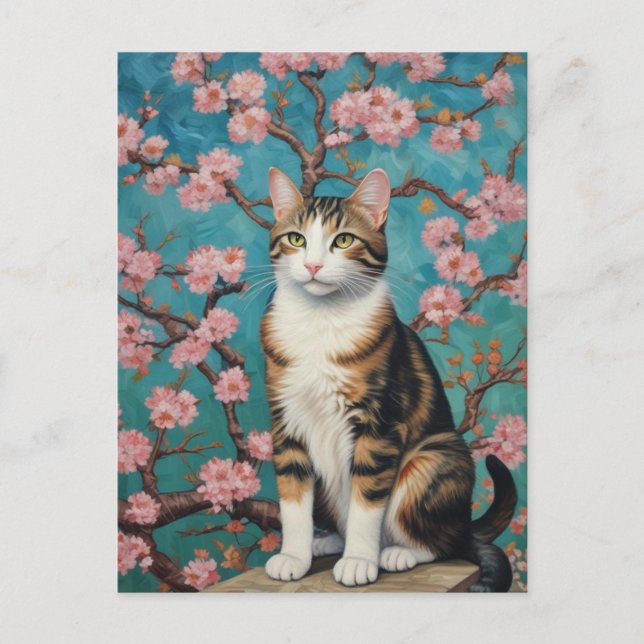 Vincent Cat Gogh Postkarte (Vorderseite)
