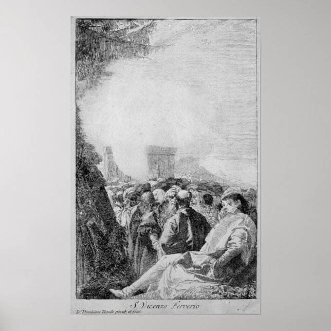 Vincent Ferrer, 1750-80 Poster (Vorne)