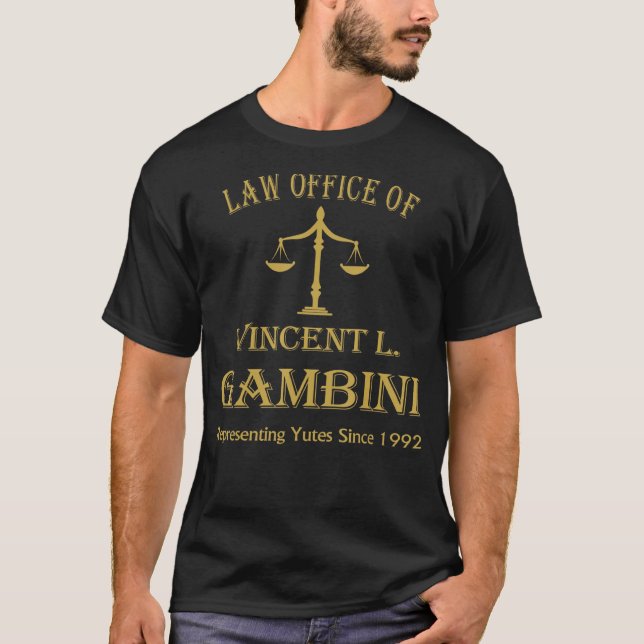 Vincent Gambini Anwalt auf dem Rechtsweg T-Shirt (Vorderseite)