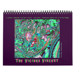 Vincent Motorrad-Motor 2015 Kalender