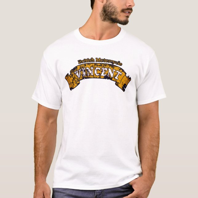 Vincent-Motorrad T-Shirt (Vorderseite)