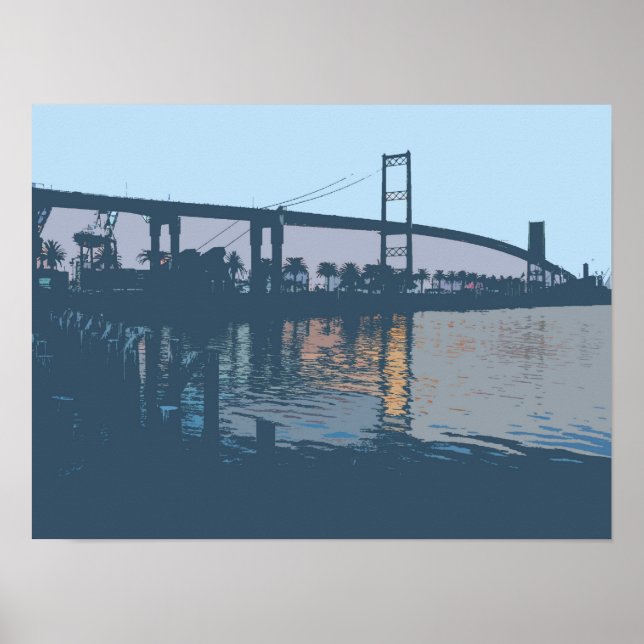 Vincent Thomas Bridge Poster (Vorne)