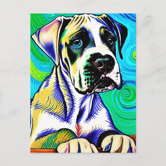 Vincent Van Dog Postkarte (Vorderseite)