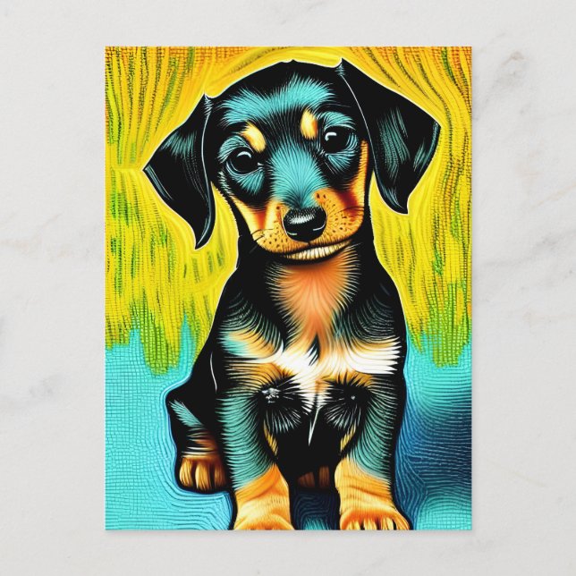 Vincent Van Dog Postkarte (Vorderseite)