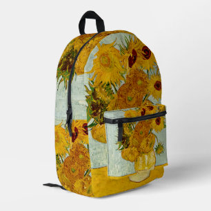 Vincent Van Gogh 12 Sonnenblumen Impressionist Bedruckter Rucksack