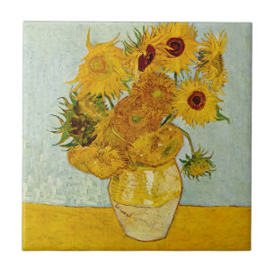 Vincent Van Gogh 12 Sonnenblumen Impressionist Fliese