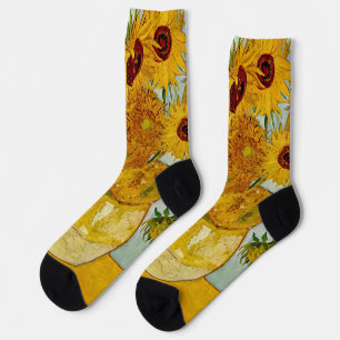Vincent Van Gogh 12 Sonnenblumen Impressionist Socken