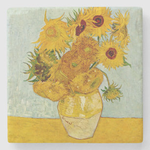 Vincent Van Gogh 12 Sonnenblumen Impressionist Steinuntersetzer