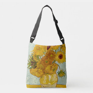 Vincent Van Gogh 12 Sonnenblumen Impressionist Tragetaschen Mit Langen Trägern