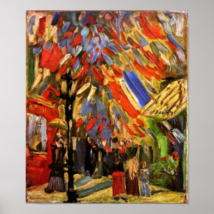 Vincent Van Gogh - 14. Juli Feierlichkeiten Poster