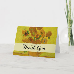 Vincent Van Gogh 15 Sonnenblumen Gemälde Dankeskarte