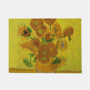 Vincent Van Gogh 15 Sonnenblumen Gemälde Fußmatte