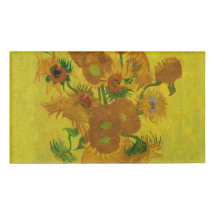 Vincent Van Gogh 15 Sonnenblumen Gemälde Namenschild