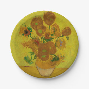 Vincent Van Gogh 15 Sonnenblumen Gemälde Pappteller