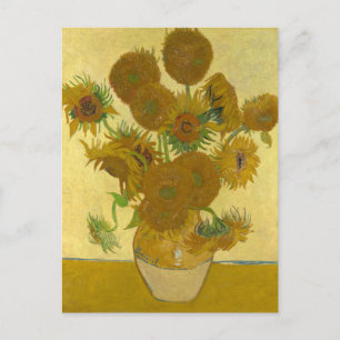 Vincent Van Gogh 15 Sonnenblumen Gemälde Postkarte
