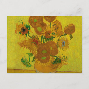 Vincent Van Gogh 15 Sonnenblumen Gemälde Postkarte