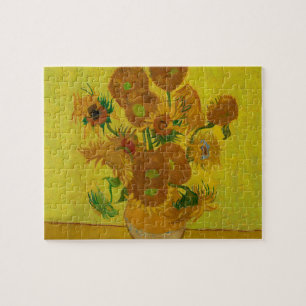 Vincent Van Gogh 15 Sonnenblumen Gemälde Puzzle