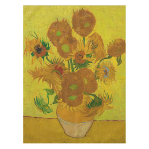 Vincent Van Gogh 15 Sonnenblumen Gemälde Tischdecke