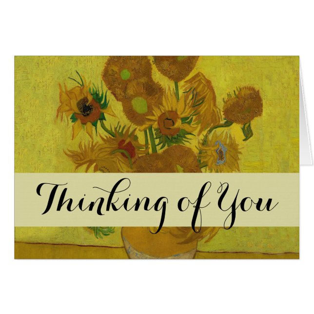 Vincent Van Gogh 15 Sonnenblumen Malerei (Vorderseite (Horizontal))