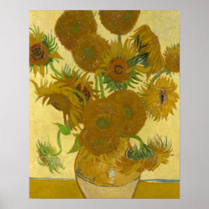 Vincent Van Gogh 15 Sonnenblumen Malerei Poster