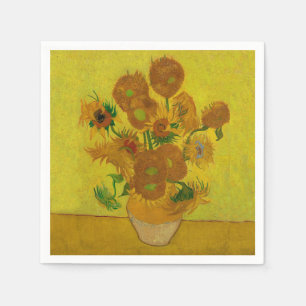 Vincent Van Gogh 15 Sonnenblumen Malerei Serviette