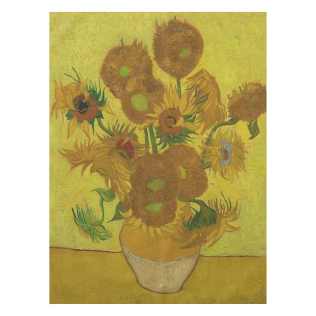 Vincent Van Gogh 15 Sonnenblumen Malerei Tischdecke (Vorderseite)