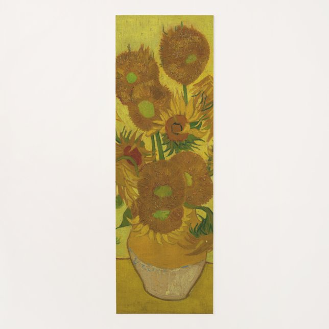 Vincent Van Gogh 15 Sonnenblumen Malerei Yogamatte (Vorderseite)