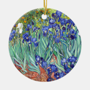 Vincent van Gogh 1889 Iris Keramik Ornament