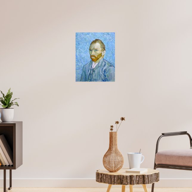 Vincent Van Gogh 1889 Selbstportrait Poster (Wohnzimmer 3)