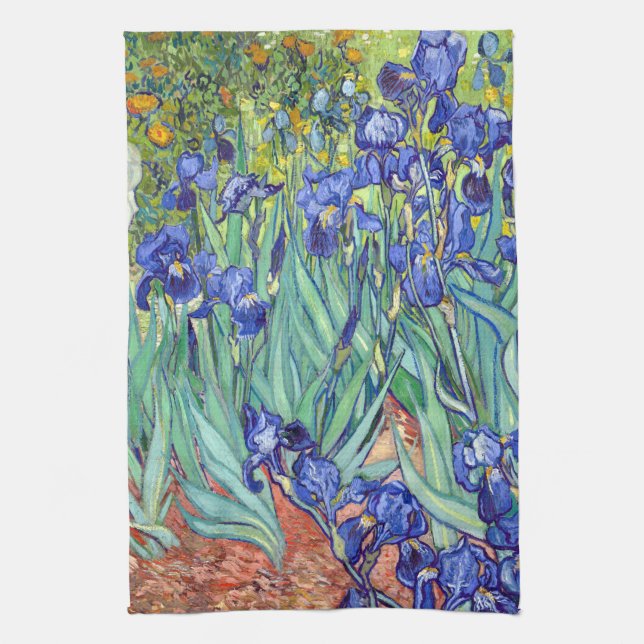 Vincent van Gogh 1898 Iris Geschirrtuch (Vertikal)