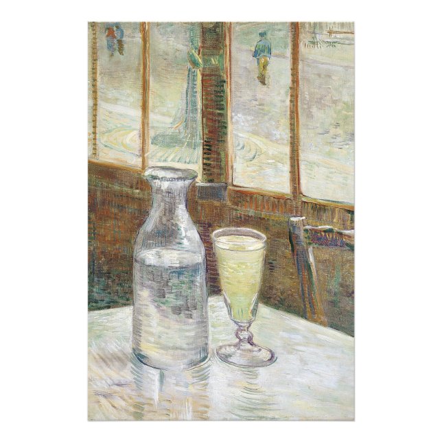 Vincent van Gogh Absinthe Berühmtes Gemälde Fotodruck (Vorne)