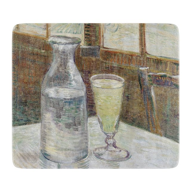 Vincent van Gogh Absinthe Berühmtes Gemälde Schneidebrett (Vorderseite)
