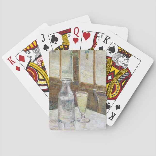 Vincent van Gogh Absinthe Berühmtes Gemälde Spielkarten (Rückseite)