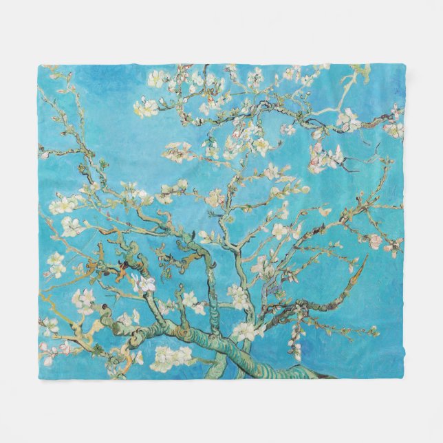 Vincent van Gogh - Almond Blossom Fleecedecke (Vorderseite (Horizontal))