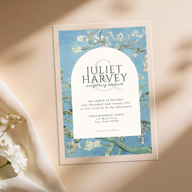 Vincent Van Gogh Almond Blossom Floral Wedding Acryleinladungen (Von Creator hochgeladen)