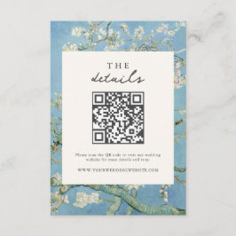 Vincent Van Gogh Almond Blossom Floral Wedding Begleitkarte