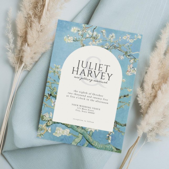 Vincent Van Gogh Almond Blossom Floral Wedding Einladung (Von Creator hochgeladen)