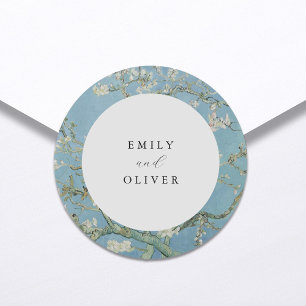 Vincent Van Gogh Almond Blossom Floral Wedding Runder Aufkleber