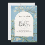 Vincent Van Gogh Almond Blossom Floral Wedding Save The Date<br><div class="desc">Vincent Van Gogh Almond blüht blutige Hochzeit Speichern Sie die Einladungskarte</div>