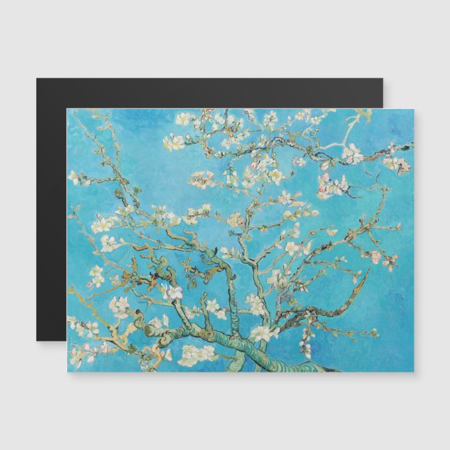 Vincent van Gogh - Almond Blossom Magnetkarte (Vorne/Hinten)